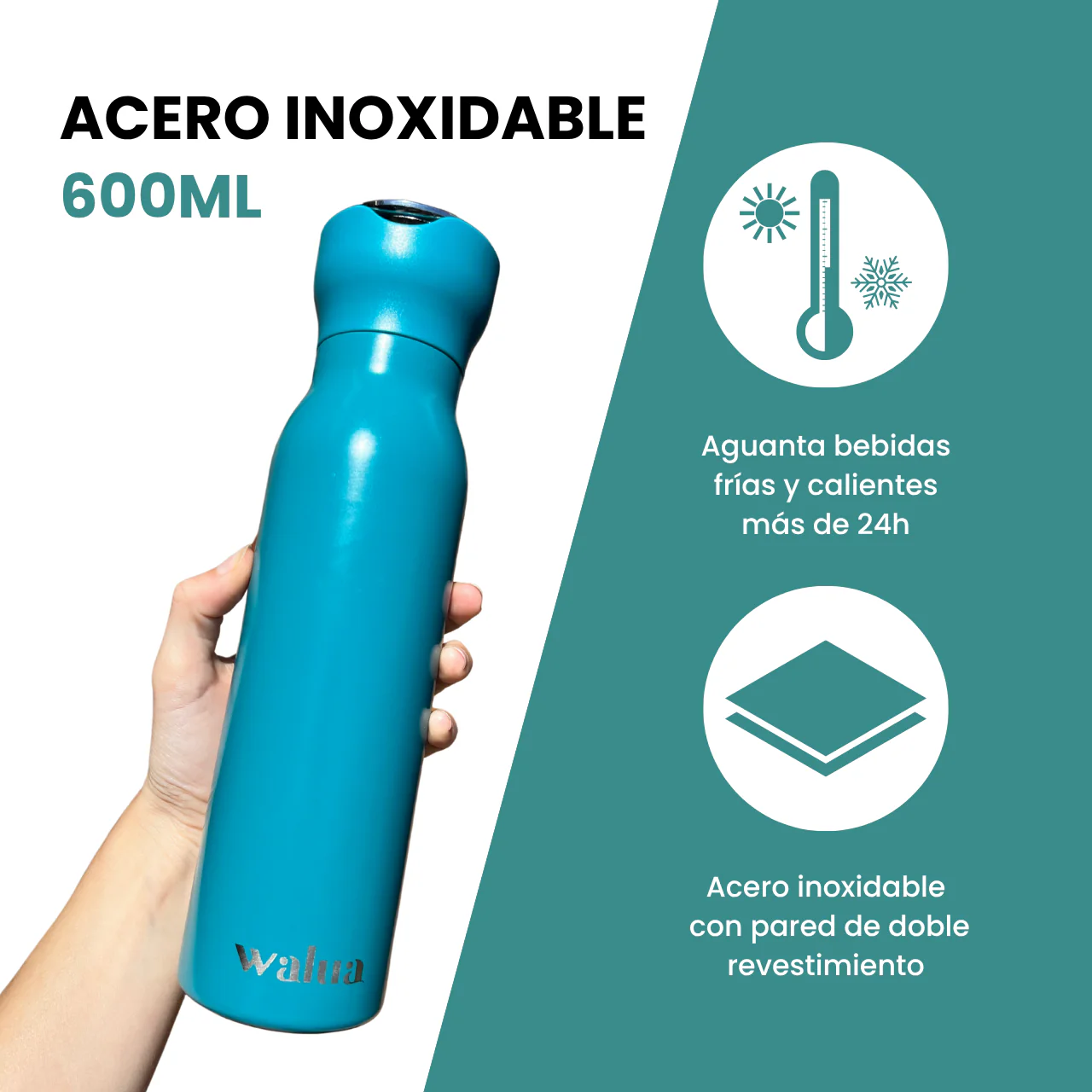 Botella termo acero inoxidable precio